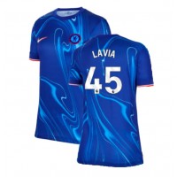 Camisa de time de futebol Chelsea Romeo Lavia #45 Replicas 1º Equipamento Feminina 2024-25 Manga Curta